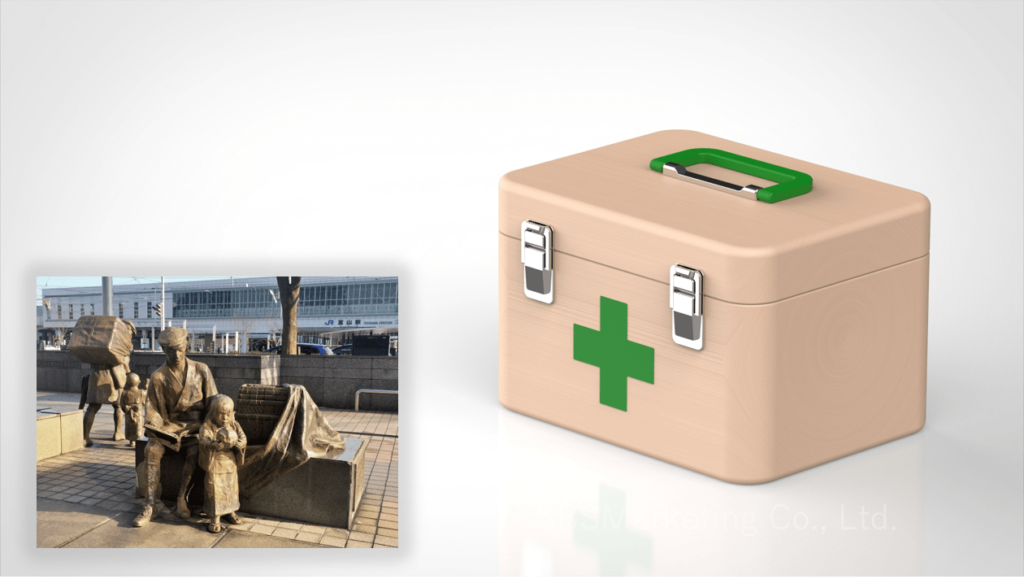 救急箱イメージ＆富山の置き薬モデルイメージ