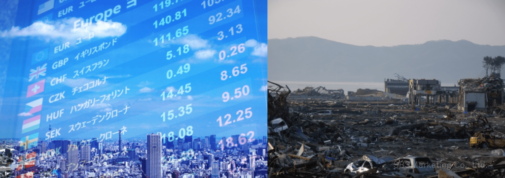 リーマンショックと東日本大震災