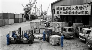 繊維製品の輸入量が3倍に増加した1970年代の日本から名付けられた