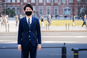 マスクの着用率の高い日本