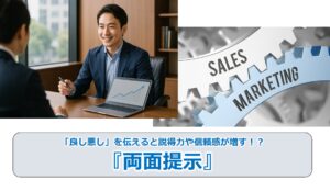 No.255_「良し悪し」を伝えると説得力や信頼感が増す！？『両面提示』