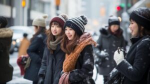 悪天候の中での選挙戦に