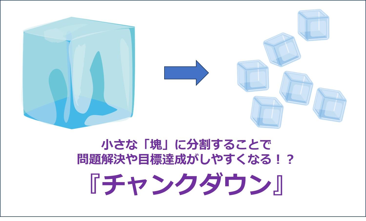 小さな「塊」に分割することで問題解決や目標達成がしやすくなる！？『チャンクダウン』