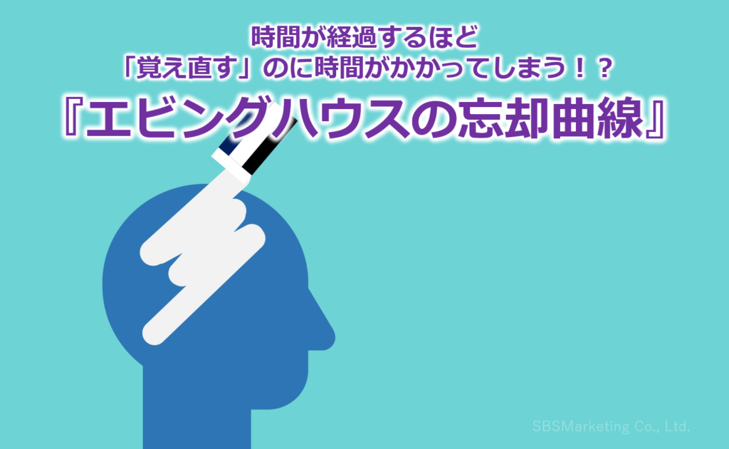 時間が経過するほど「覚え直す」のに時間がかかってしまう！？『エビングハウスの忘却曲線』