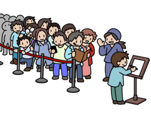 ①多くの人が並ぶ店を選んでしまう