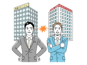 ③競合他社や社内のライバル部署をスケープゴートにする