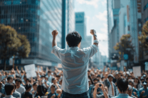 ⑤民衆を扇動する際にも