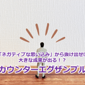 「ネガティブな思い込み」から抜け出せば大きな成果が出る！？『カウンターエグザンプル』