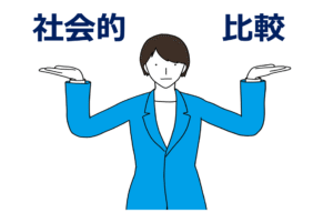 ④自身の決断を他人と比べて評価するバイアス