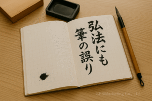 「弘法にも筆の誤り」ということわざがありますが・・・