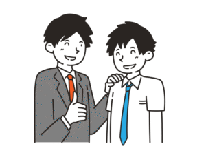 相手が不快に思わない程度のスキンシップ+自己開示＝会話が弾む結果に