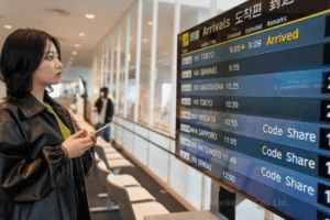 日本行きの航空便が減少することに