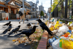 宿泊部屋や周辺地域でのゴミ捨て・投棄