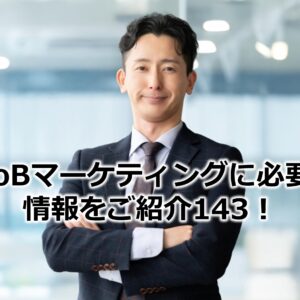 BtoBマーケティングに必要な情報をご紹介143！