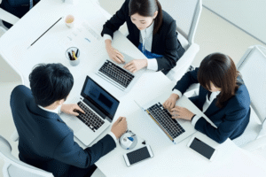 ④取引先から要求が来る