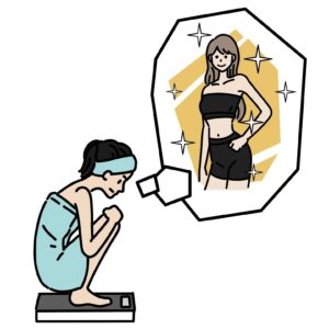 ①健康に害を生じさせない範囲でストレッチゴールを設定