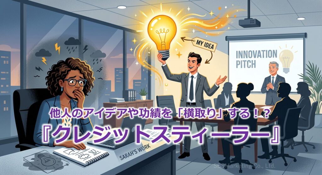 他人のアイデアや功績を「横取り」する！？『クレジットスティーラー』