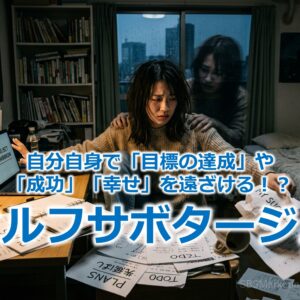 自分自身で「目標の達成」や「成功」「幸せ」を遠ざける！？『セルフサボタージュ』