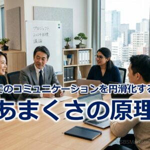 職場でのコミュニケーションを円滑化する！？『あまくさの原理』