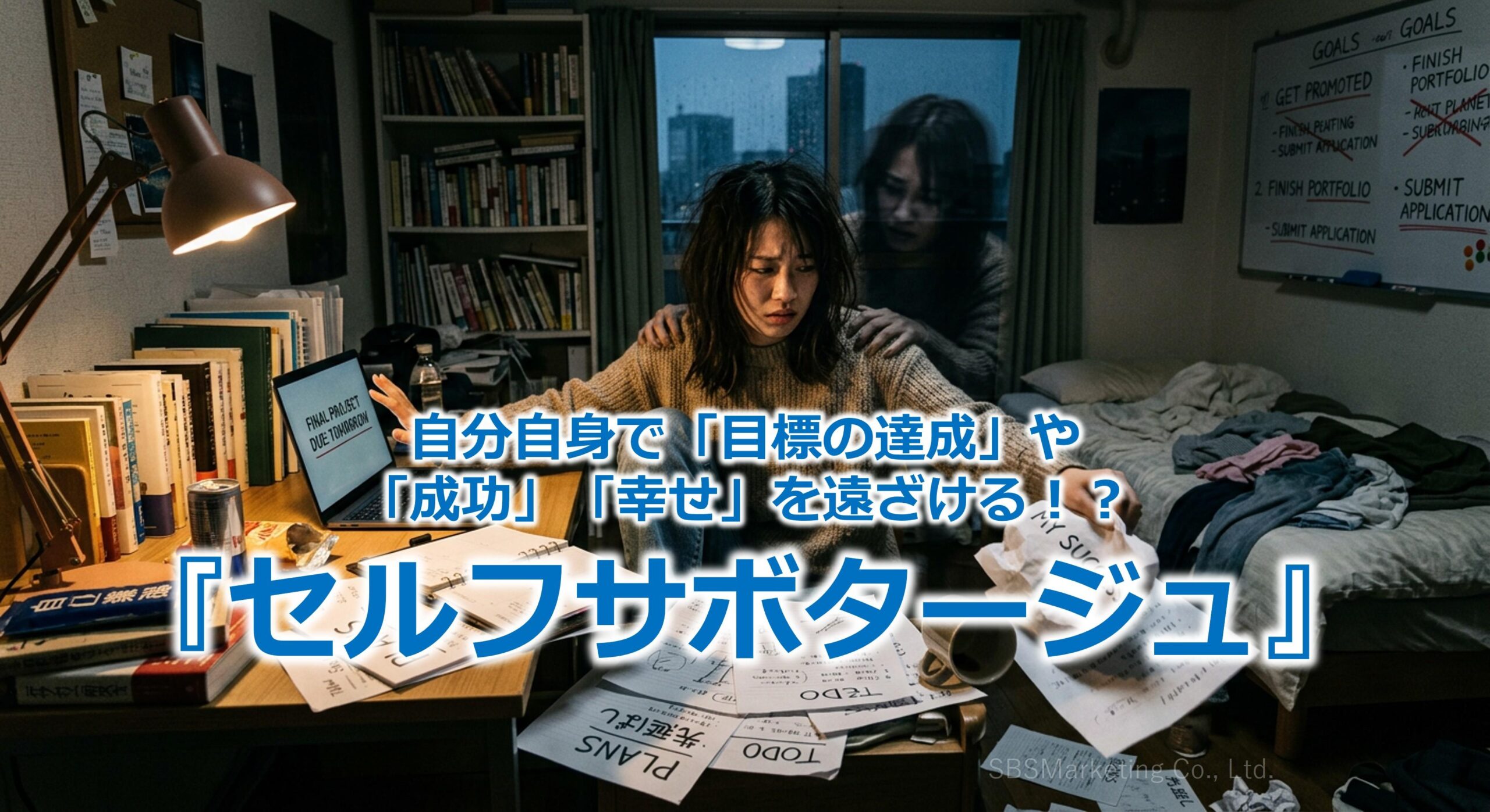 自分自身で「目標の達成」や「成功」「幸せ」を遠ざける！？『セルフサボタージュ』