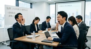 ①「あくび」をしている人を見て自分にもうつる