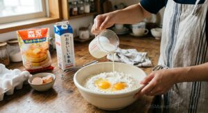 逆に手間を増やして楽しさや満足感を提供する「ホットケーキミックス」に