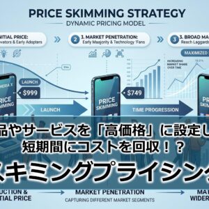 商品やサービスを「高価格」に設定して短期間にコストを回収！？『スキミングプライシング』
