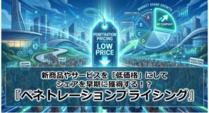新商品やサービスを「低価格」にしてシェアを早期に獲得する！？『ペネトレーションプライシング』