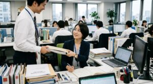 ①自分の業務と他人の依頼で手一杯に