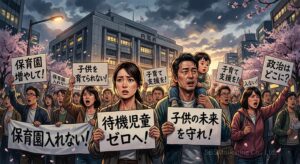 ①主張した待機児童問題ではなく表現方法に批判が集まることに