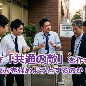 なぜ「共通の敵」を作って結束力を強めようとするのか！？