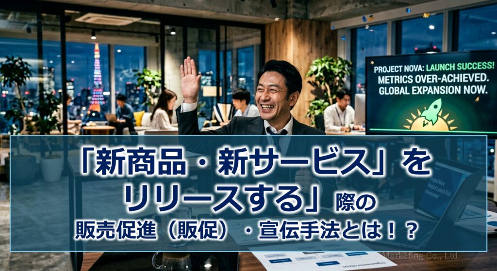 「新商品・新サービスをリリースする」際の販売促進（販促）・宣伝手法とは！？