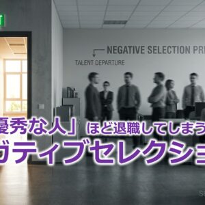 なぜ「優秀な人」ほど退職してしまうのか！？『ネガティブセレクション』