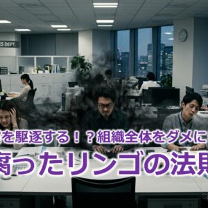 悪貨は良貨を駆逐する！？組織全体をダメにしてしまう『腐ったリンゴの法則』