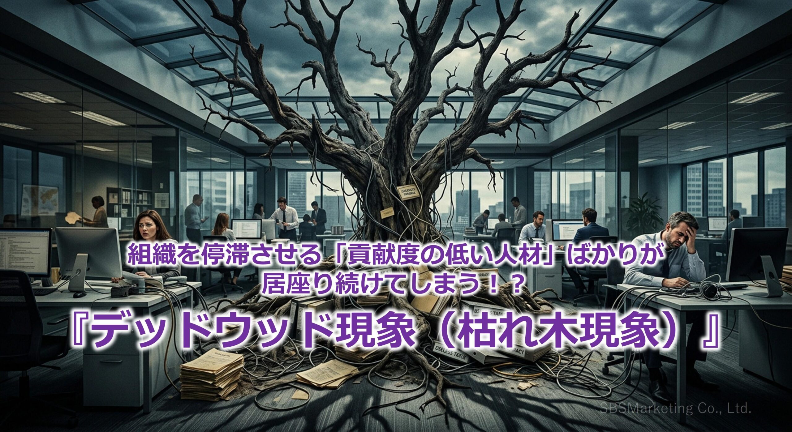組織を停滞させる「貢献度の低い人材」ばかりが居座り続けてしまう！？『デッドウッド現象（枯れ木現象）』