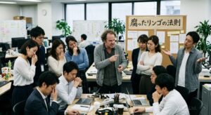 能力が低い社員が会社にしがみつく⇔有害な社員の振る舞いが社内に伝染する