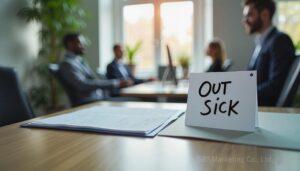 「健康問題による仕事の欠勤」を意味するアブセンティーズム
